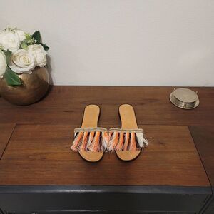 Pretty You Fringe Sandals Sz 5